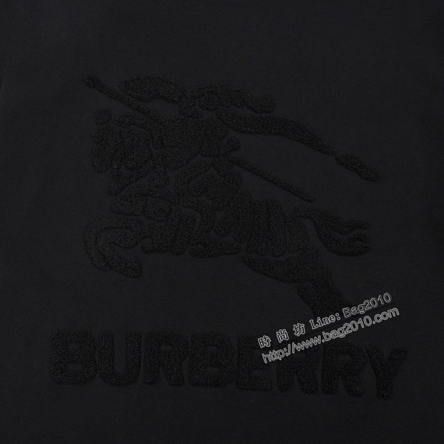 Burberry專櫃巴寶莉2023FW新款毛巾繡圓領衛衣 男女同款 tzy3167